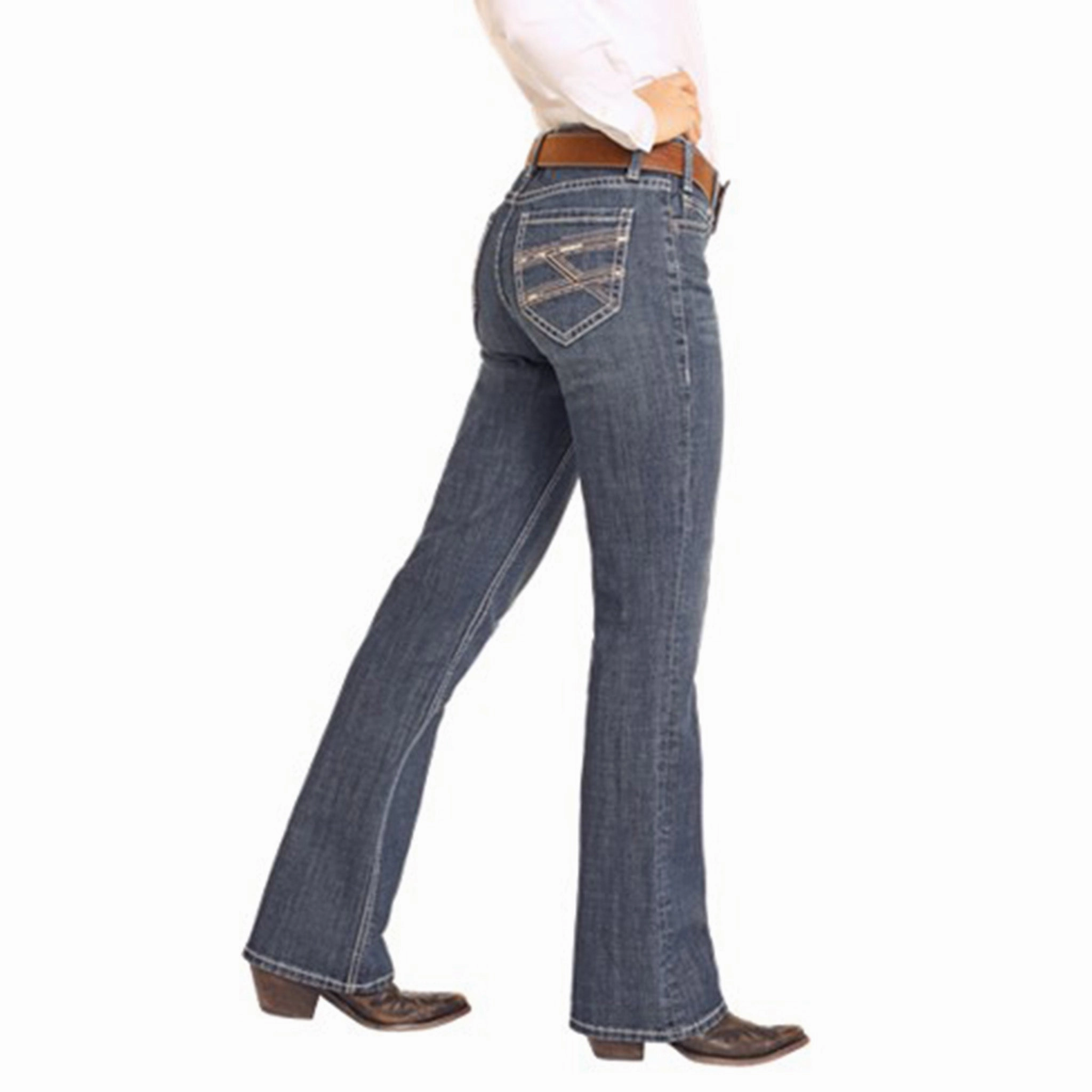 Rock & Roll Women's Dark Vintage Riding Jean Eco Friendly Lightweight Modern Comfy Fit