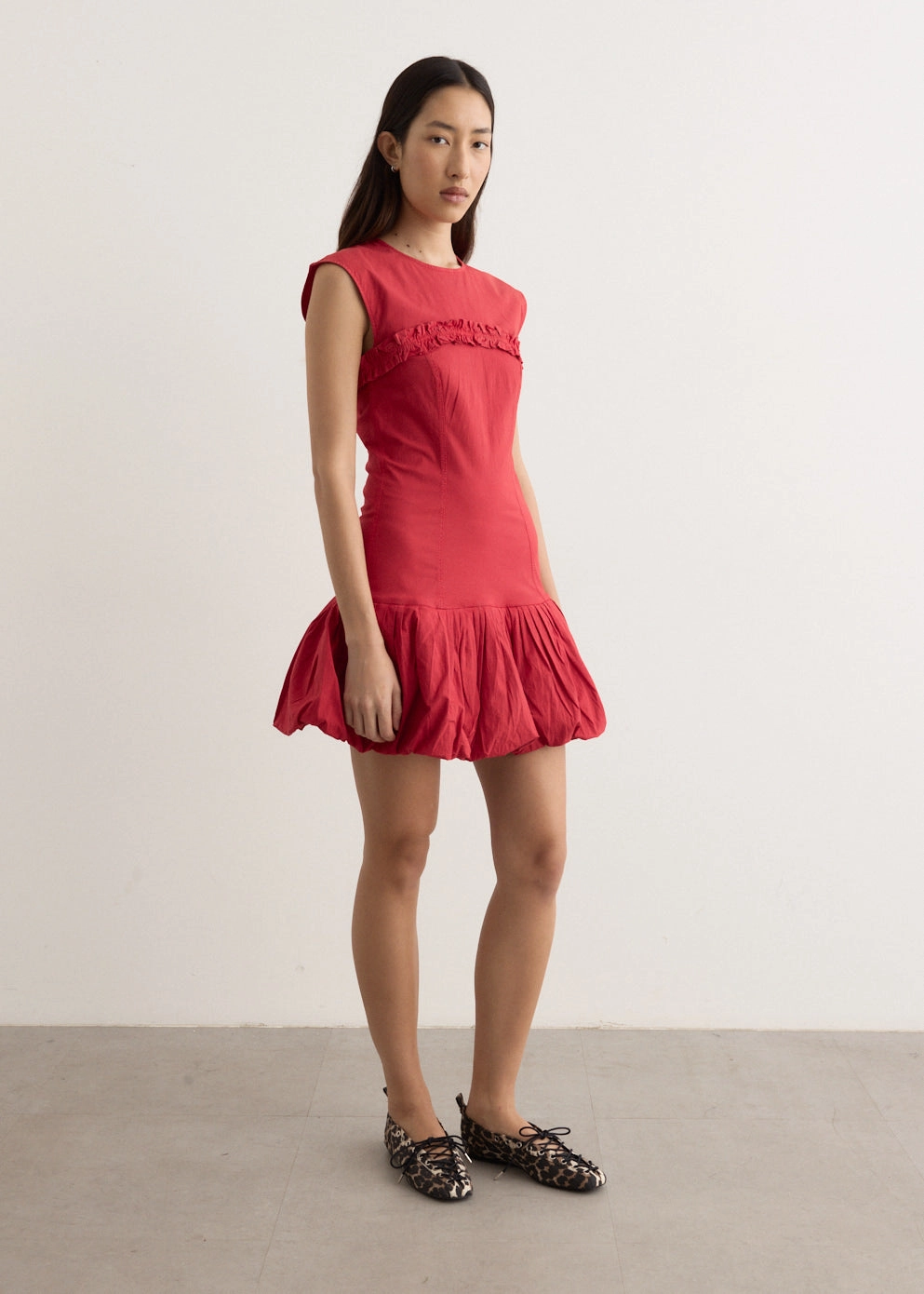 Timeless Style Wear Washed Stretch Cotton Corset Mini Dress