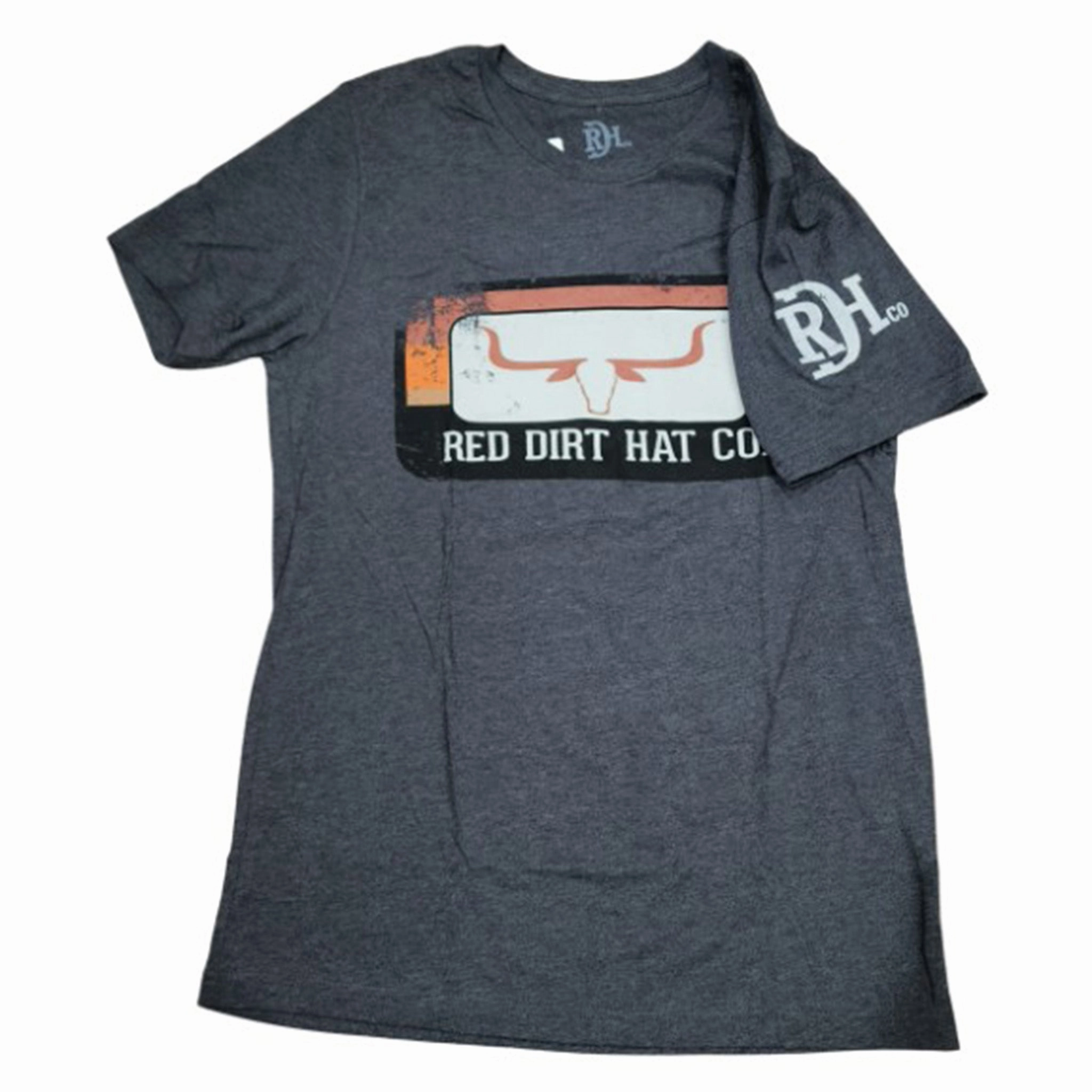 Sleek Style Red Dirt Unisex Charcoal Runaway/Horns T-Shirt