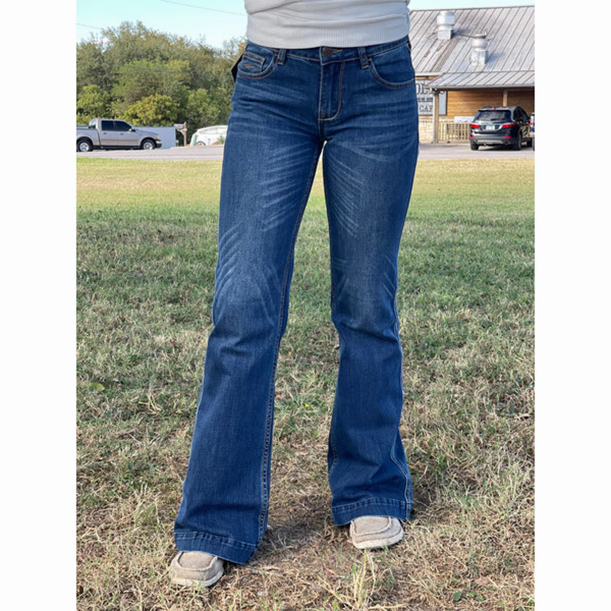 Minimalist Style Festival Outfit Loose Anti Fade Technology CC Women's Magie Mid Rise Trouser