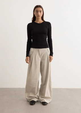 Easy Travel Lightweight Layer Utility Pleat Pants