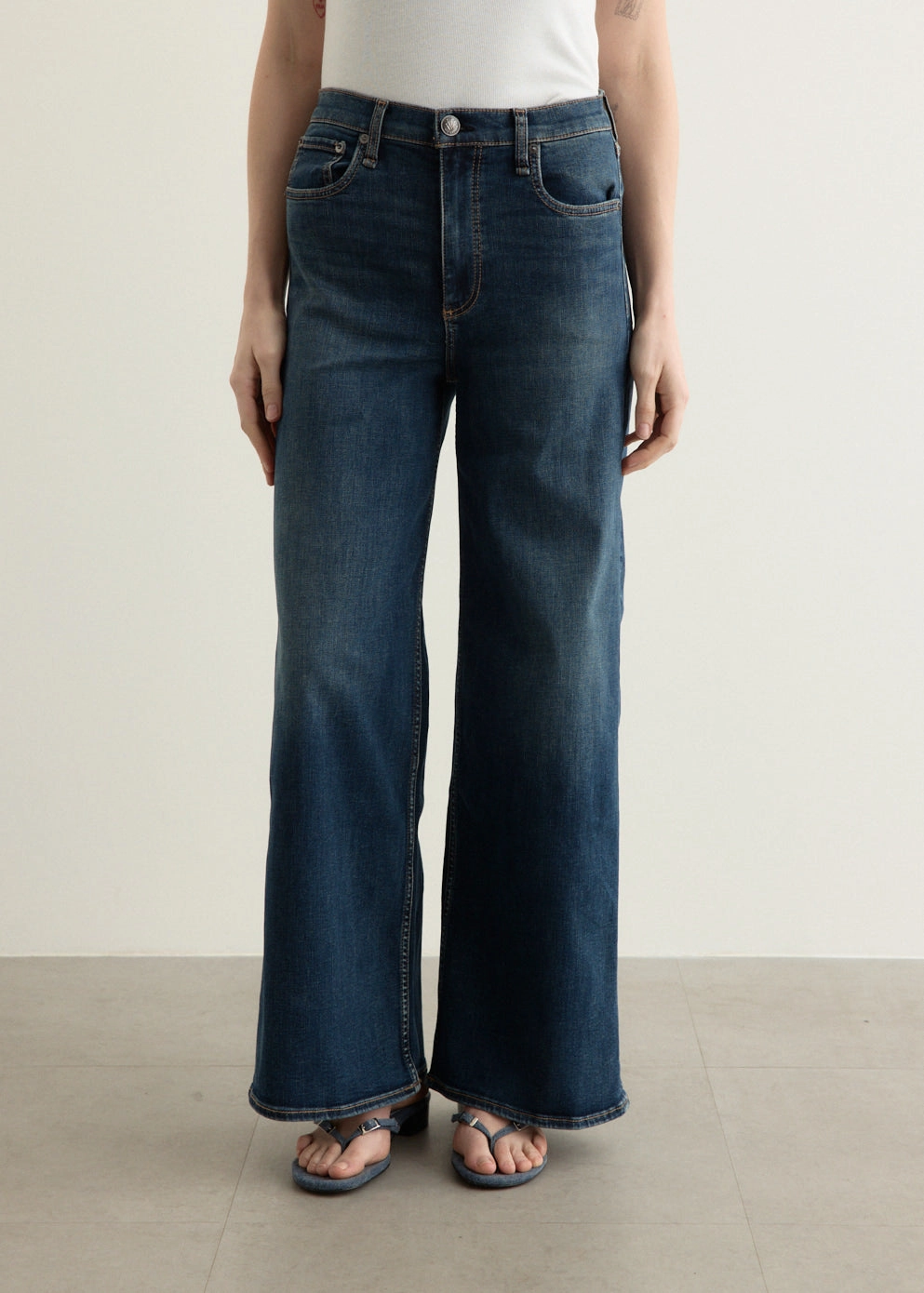 Foundation Wear Flexi Sofie High-Rise Ankle Wide Jeans