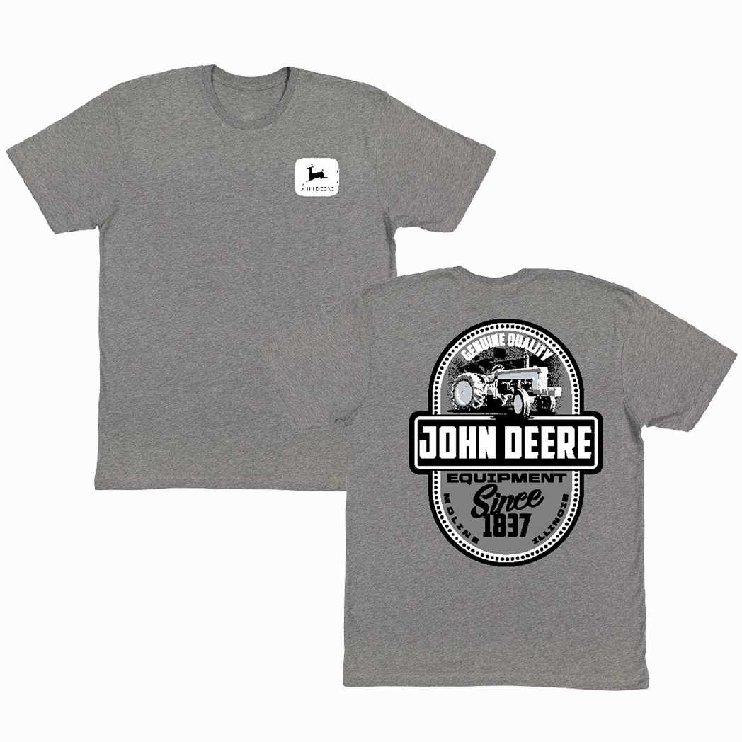 Grey John Deere Genuine Tee Trendsetter Choice