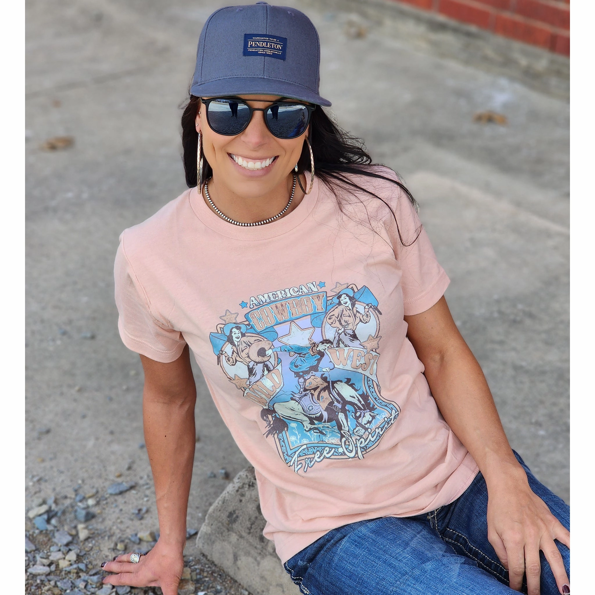 American Wild West Free Spirit Tee Stay Cool Technology