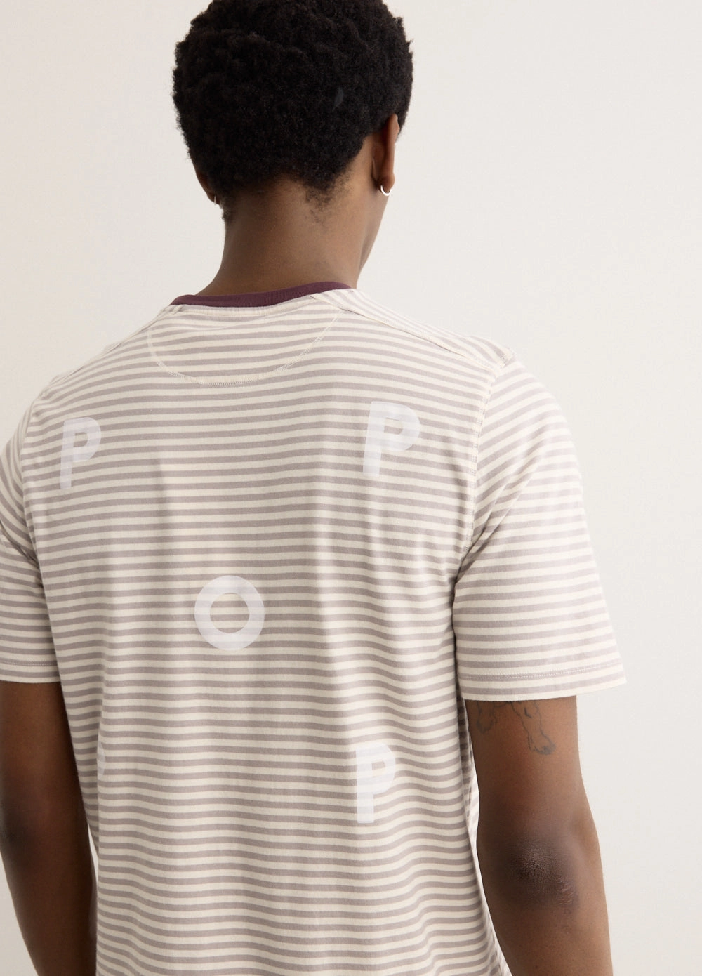 Classic Look Striped Logo T-Shirt