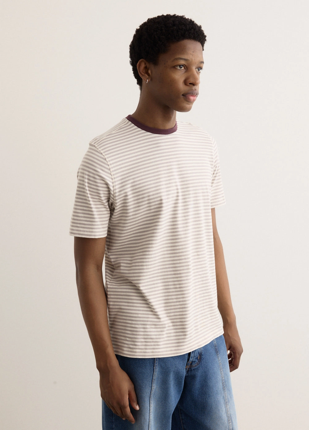 Striped Logo T-Shirt Light Outfit