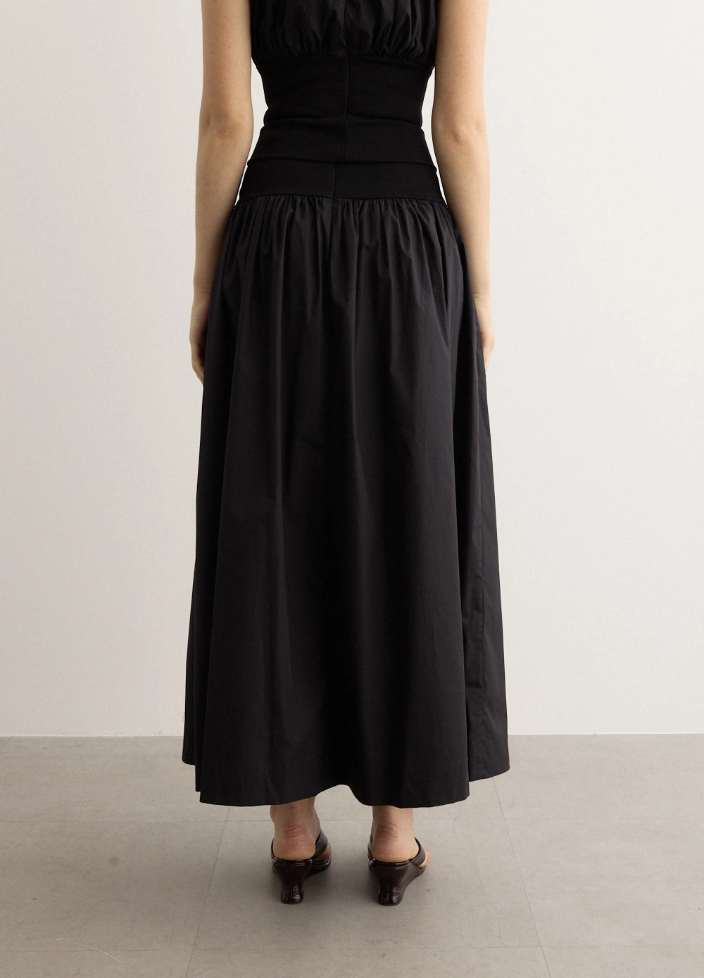 Cotton Rib Maxi Skirt Key Feature