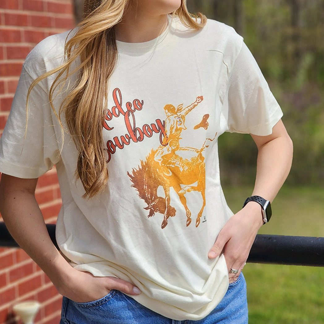 BreathableMoistureBarrier BondedSeamTechnology Rodeo Cowboy Tee