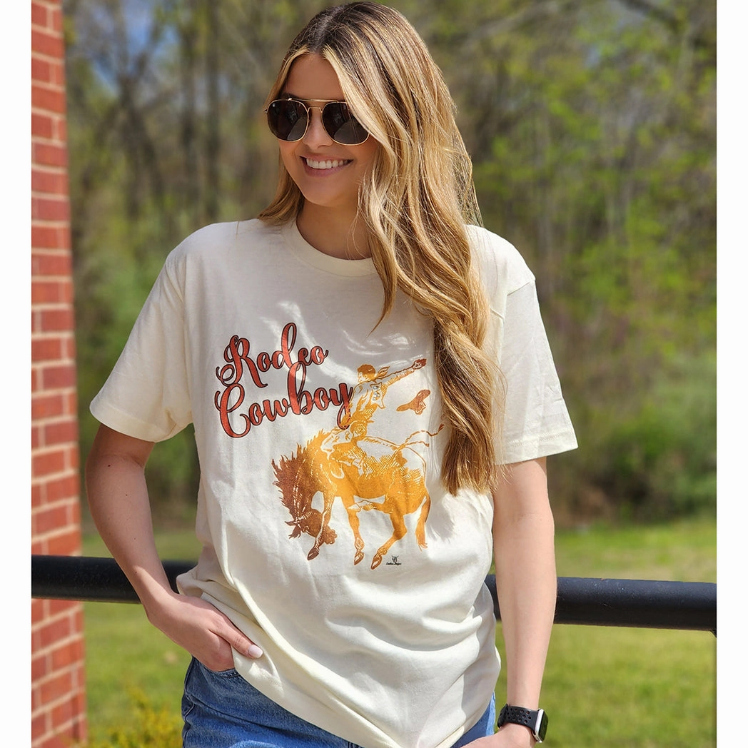 Rodeo Cowboy Tee Flexible Knit Blend OdorResistantTreatment