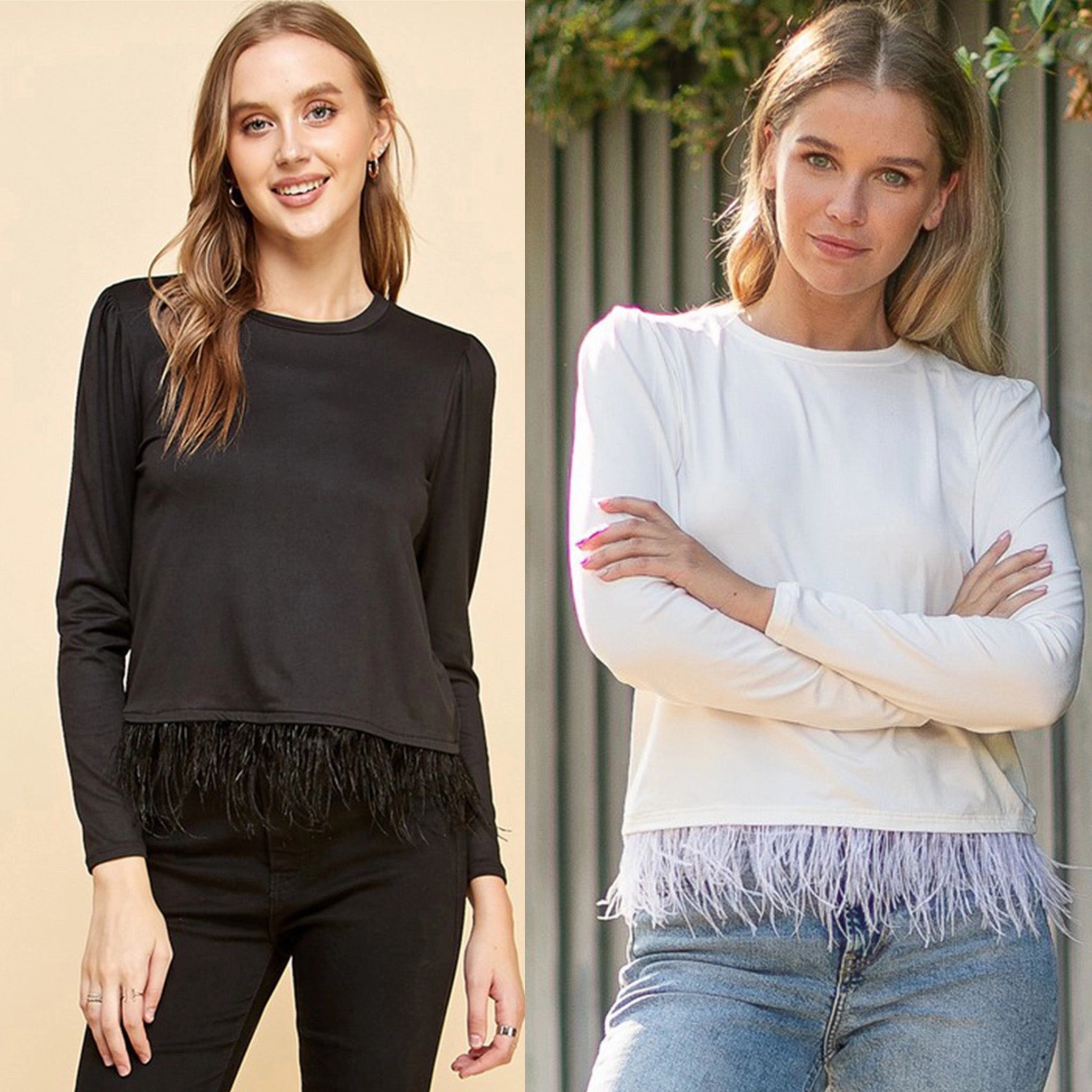 MultiPanelConstruction Tear Resistant Fiber Blend Solid Top With Detailed Waist