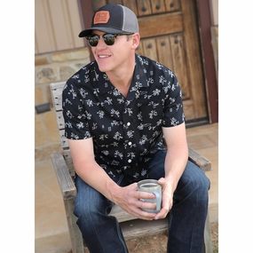 Layered Hemline Cinch Men's Cowboy Camp Shirt