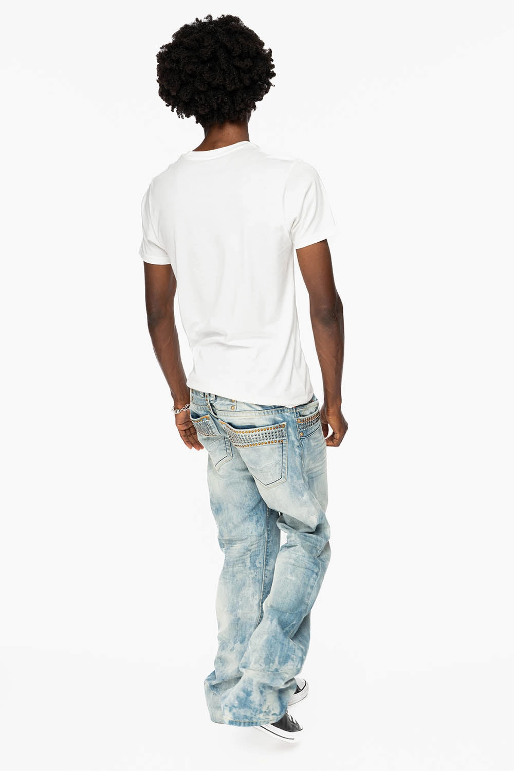 Casual Friday Elegant Casual ROBIN??S LIMITED EDITION CHEROKEE BLUE WASH WITH MONTANA AND ORANGE CRYSTALS