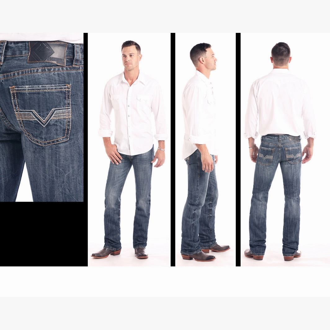 Rock & Roll Cowboy Men's Medium Pistol Straight Leg Jean Brunch Outfit Vintage Lover Formal