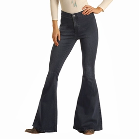 Utility Style Advanced Stretch Recovery Rock & Roll Cowgirl High Rise Bell Bottom
