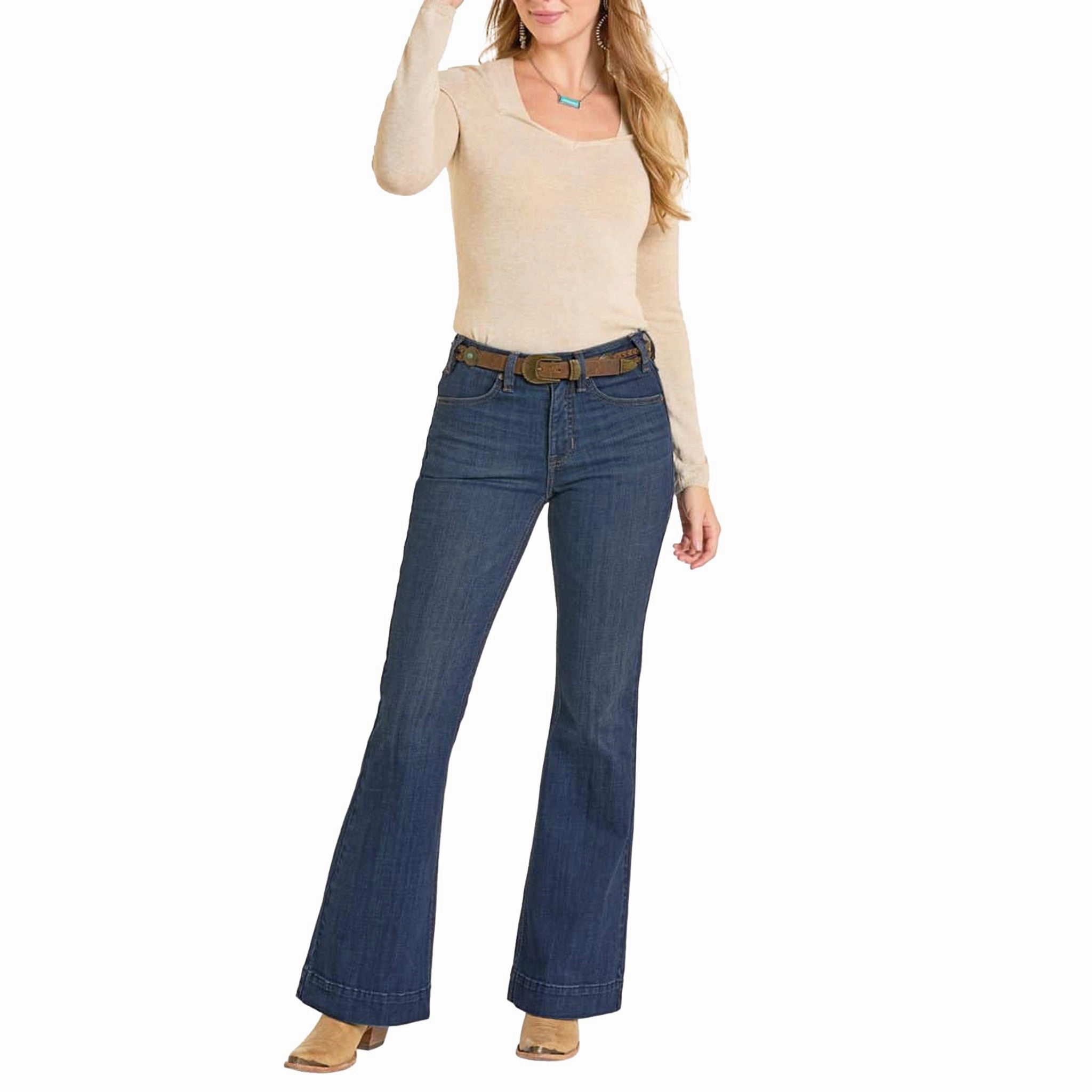 Rock & Roll Cowgirl Women's Trouser Jean Daily Casual