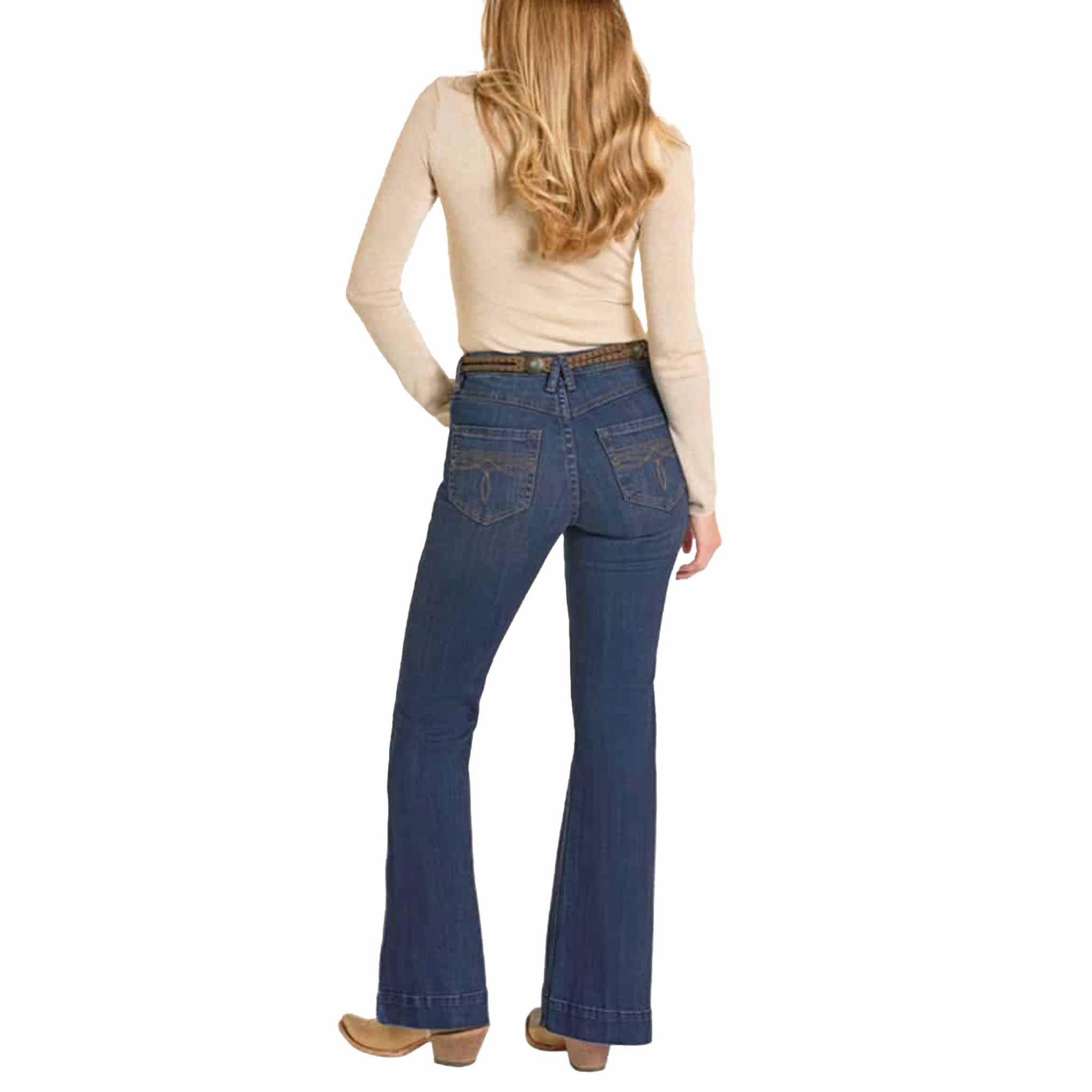 Stretch Soft Rock & Roll Cowgirl Women's Trouser Jean