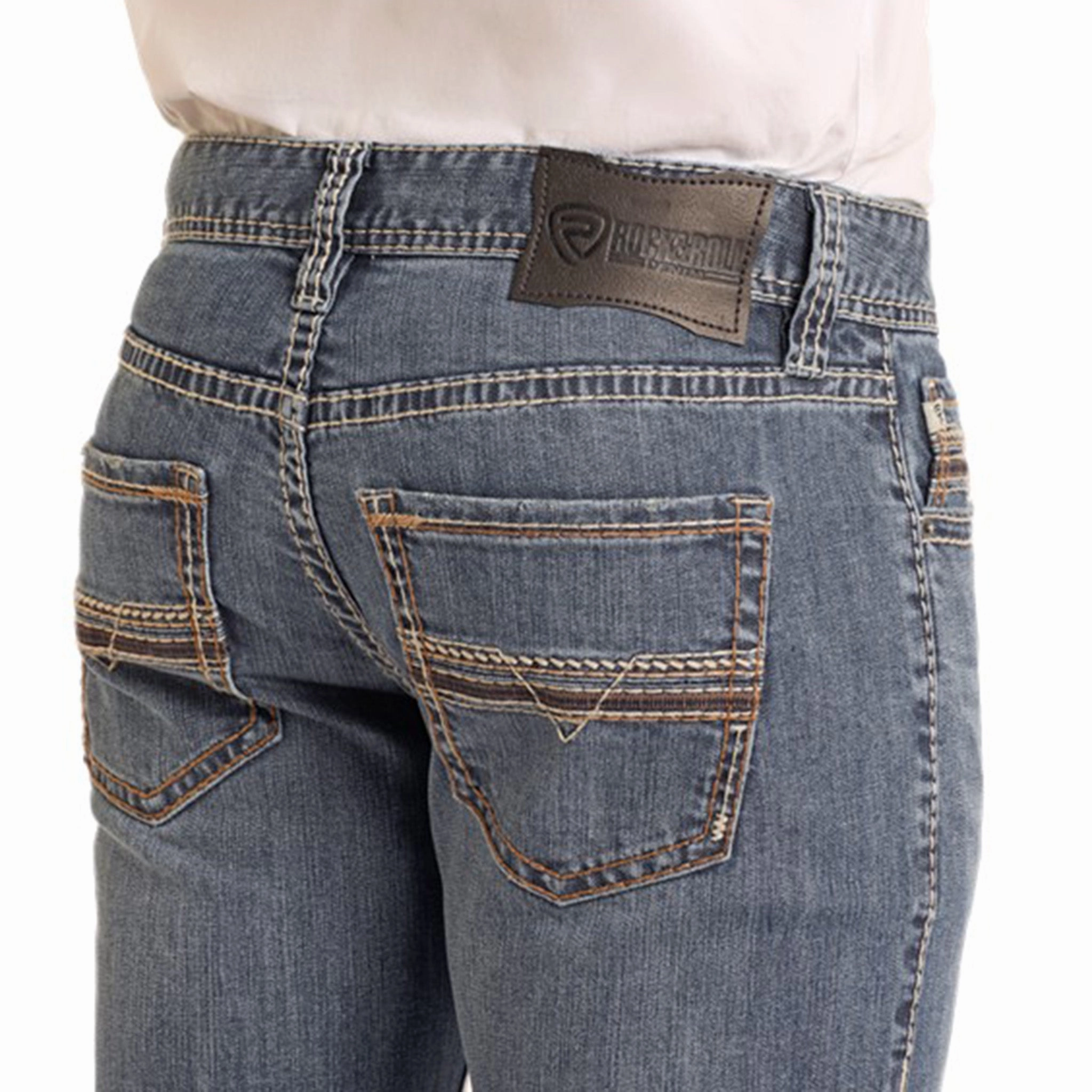 High-End Style Rock & Roll Denim Men's Pistol Straight Leg Jeans