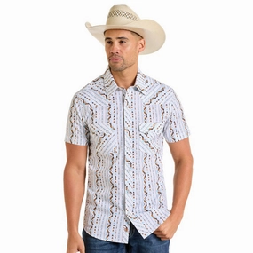 Rock & Roll Men's Aztec Stripe Shirt Wardrobe Staple