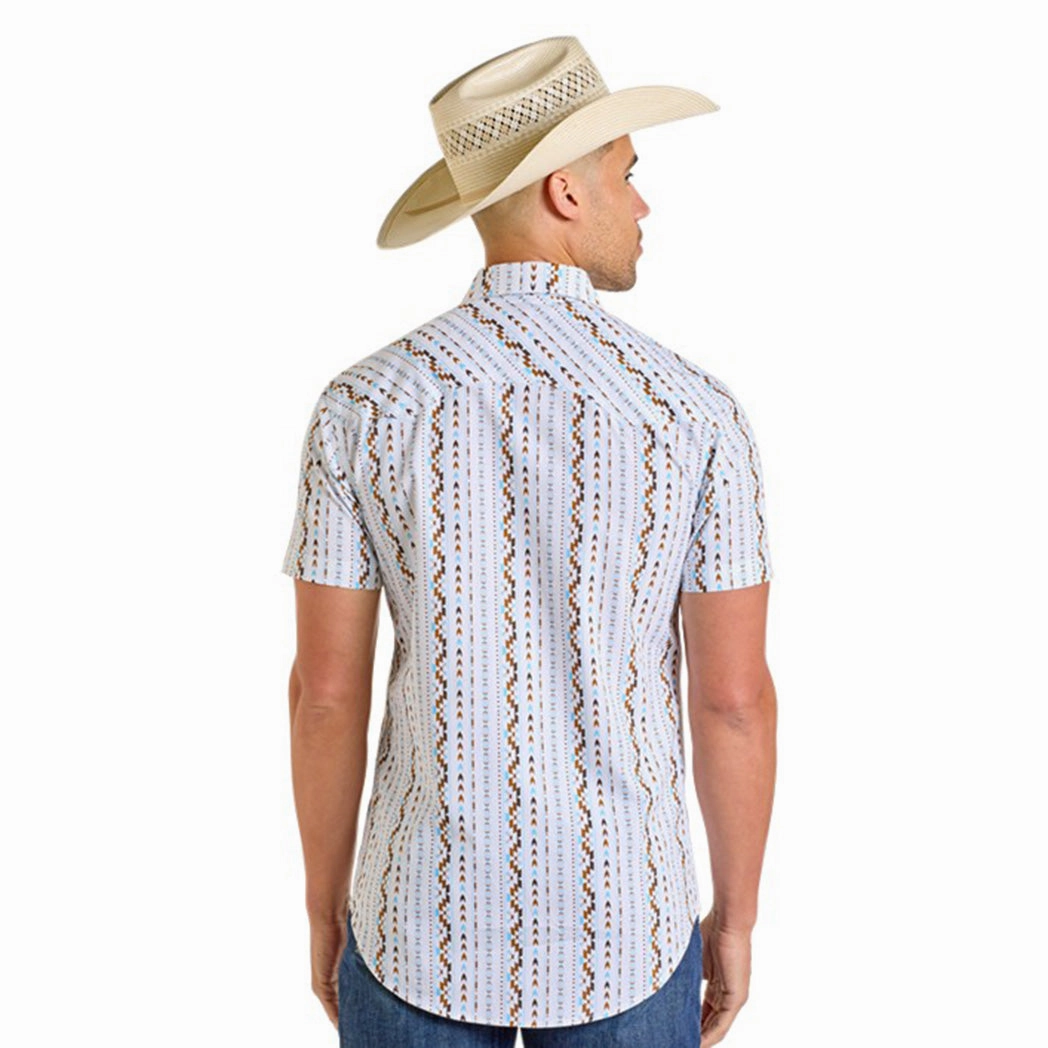 Chic Comfort Rock & Roll Men's Aztec Stripe Shirt