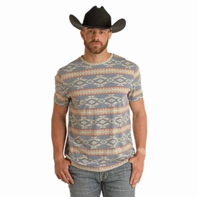 Everyday Layer Rock & Roll Men's Blue/Multi Aztec Tee