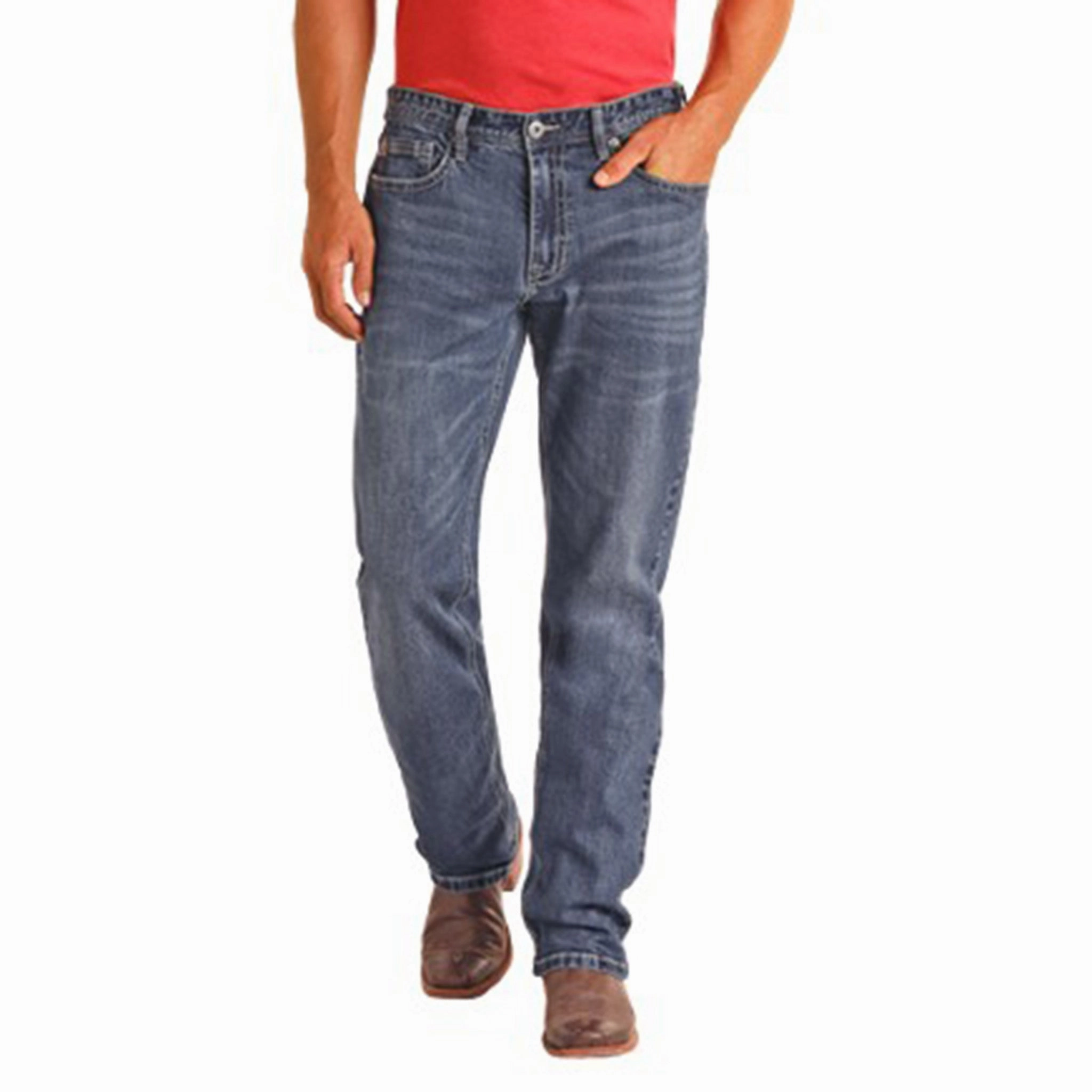 Minimal Fashion Rock & Roll Men's Cowboy Bootcut Jeans