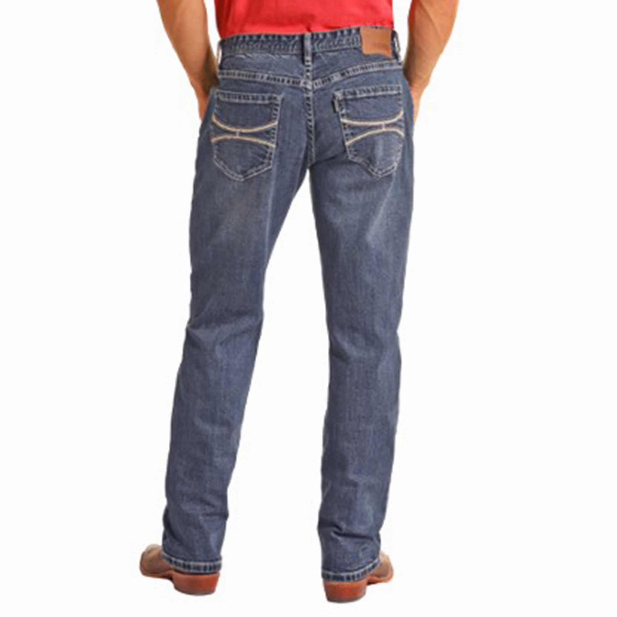 Rock & Roll Men's Cowboy Bootcut Jeans Closet Classic