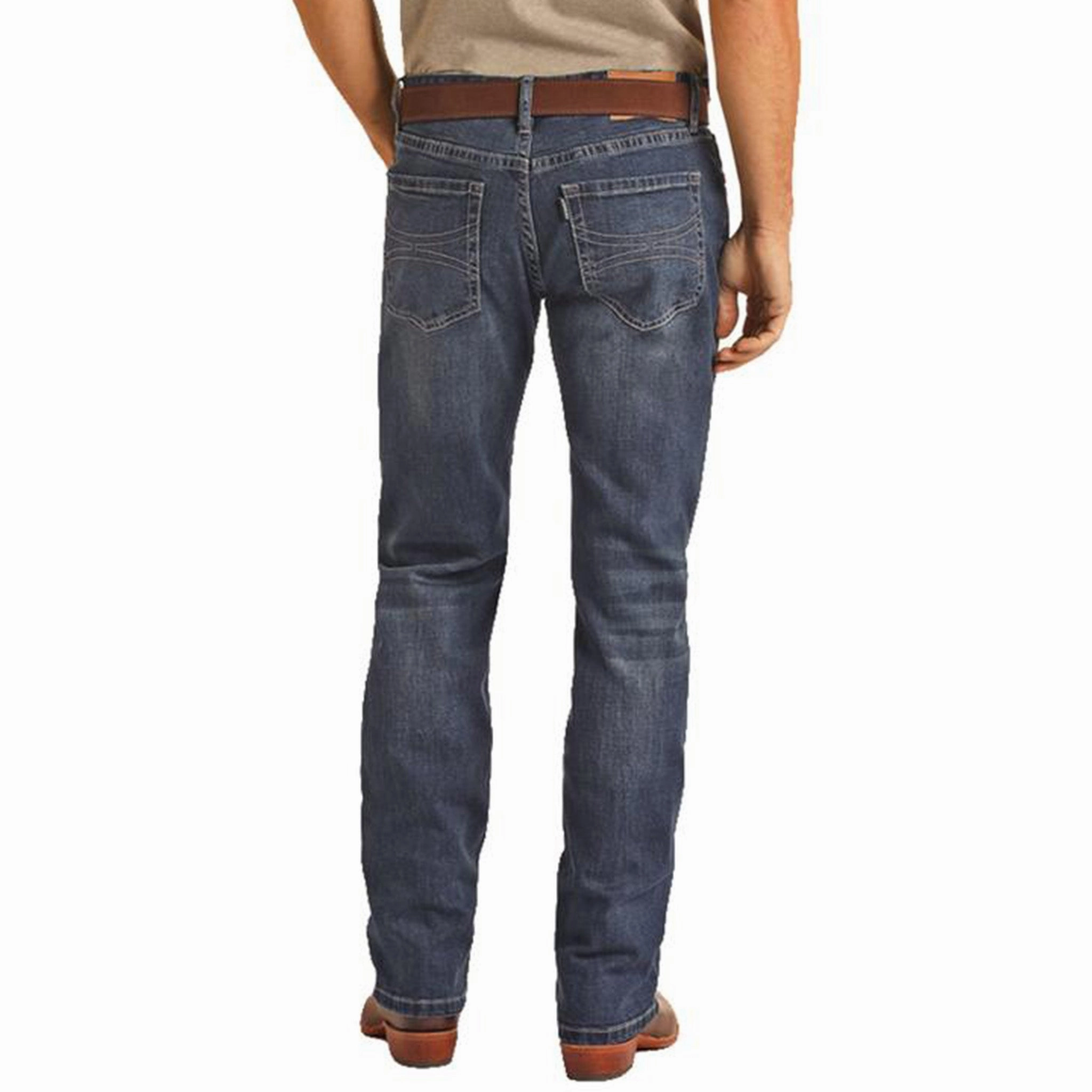 Rock & Roll Men's Cowboy Hooey Revolver Jeans Morning Stroll Stretch Music Event Picnic Style
