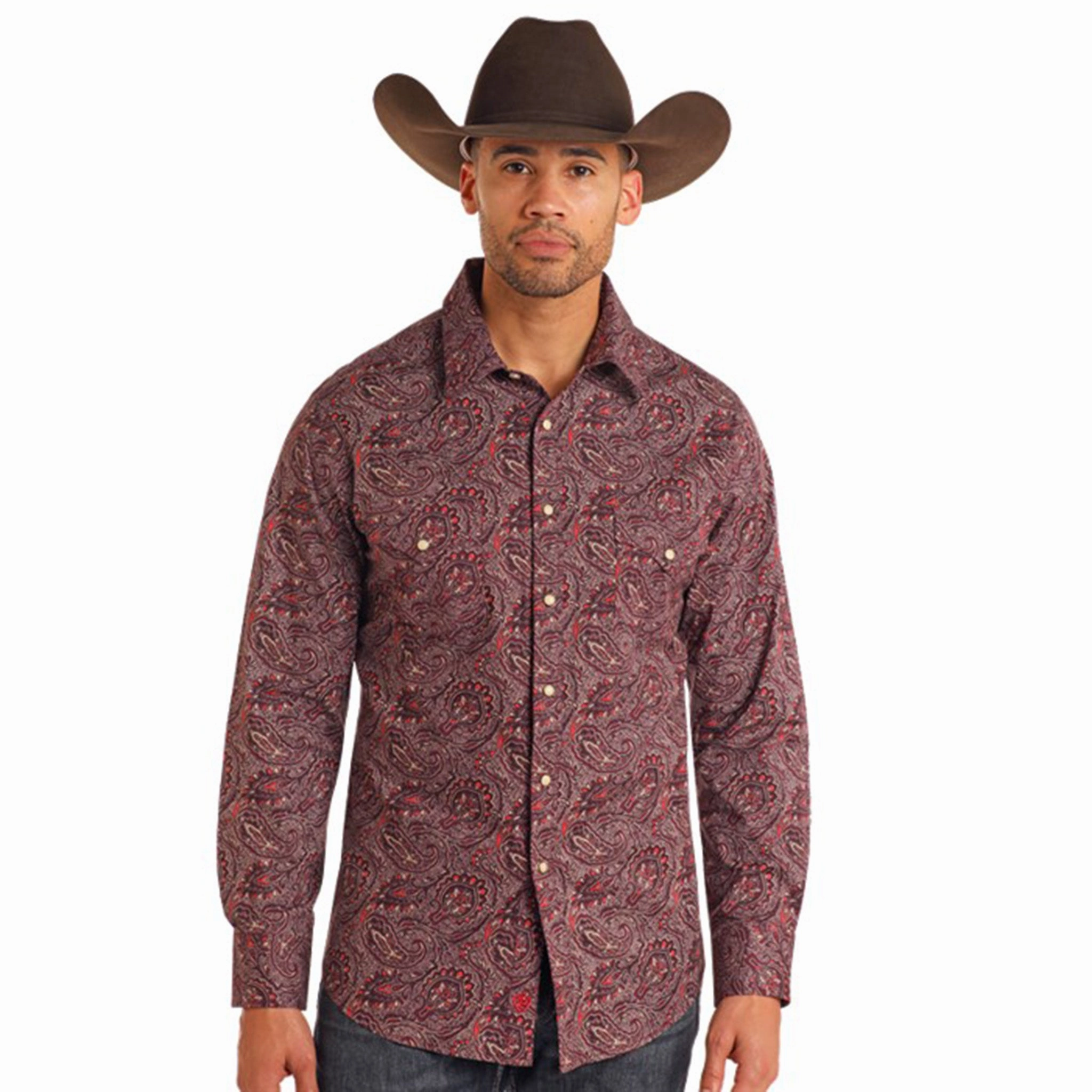 Rock & Roll Men's Pearl Snap Shirt Fashionable Comfort Non-irritating