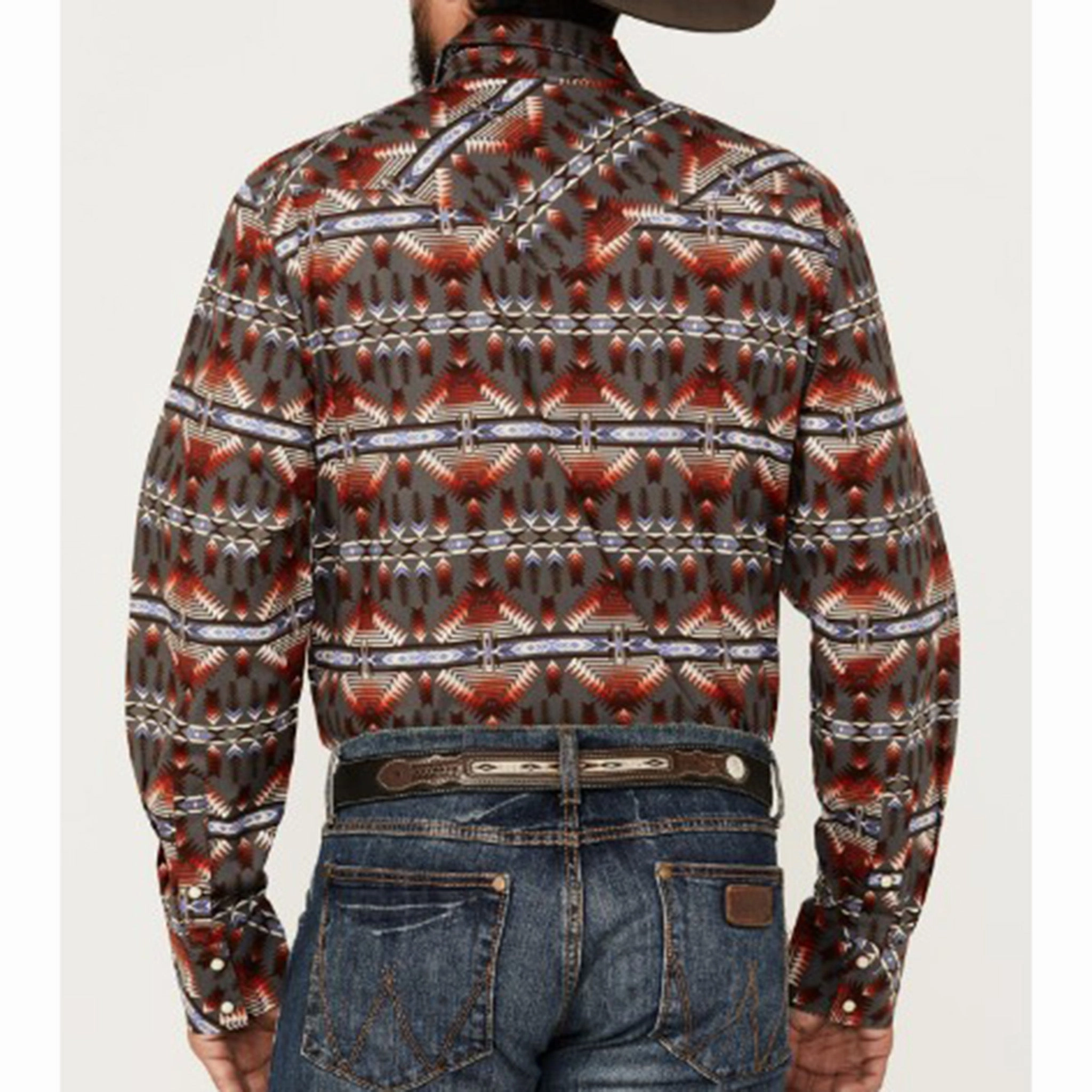 Rock & Roll Men's Red Aztec Shirt Simple Comfort Everyday Comfort