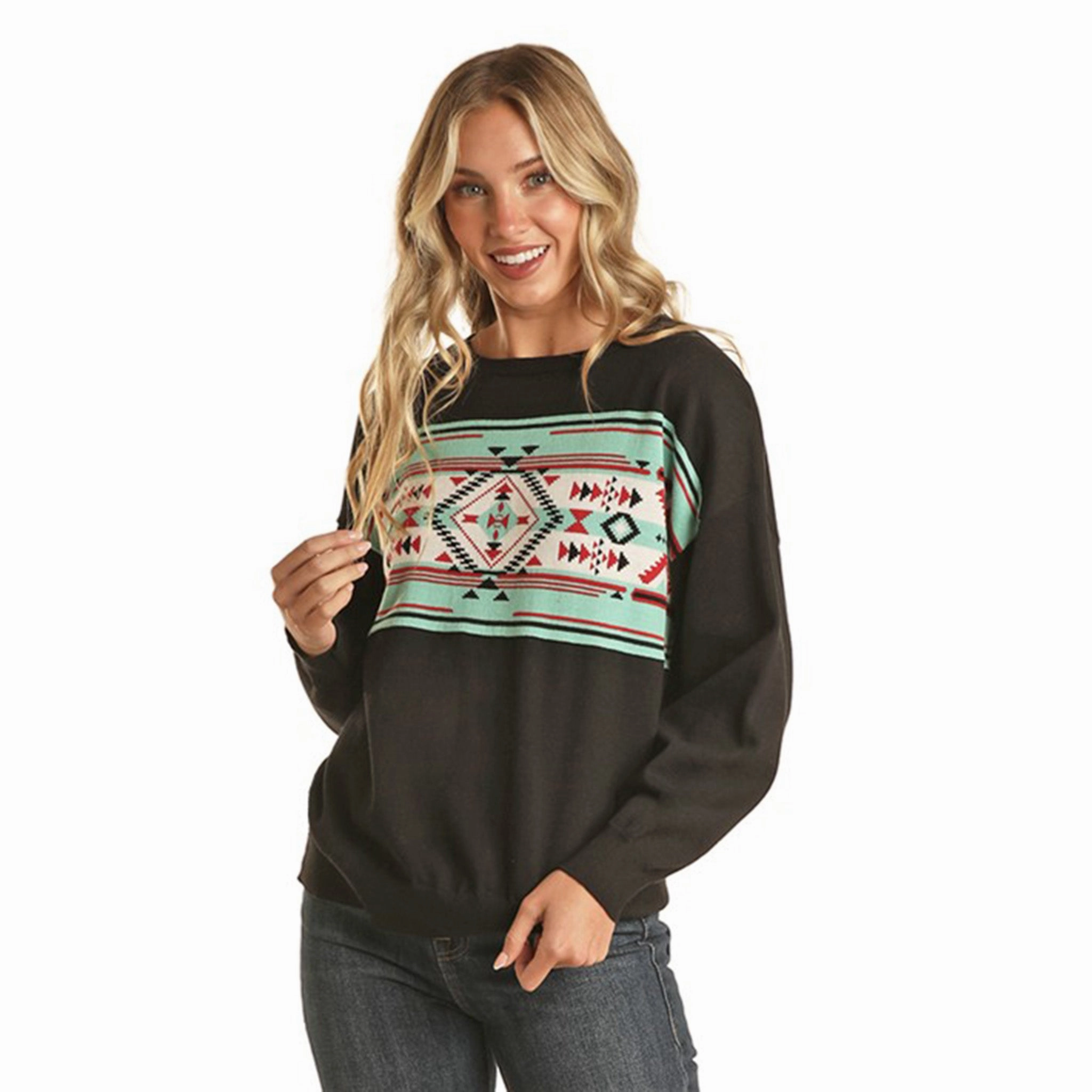 Rock & Roll Women's Aztec Pullover VentilatedMesh SleevelessOption