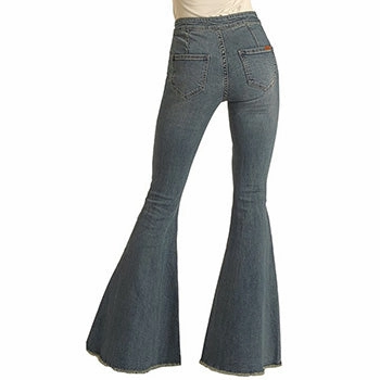 Rock & Roll Women's High Rise Bell Bottom Jeans Movement Friendly
