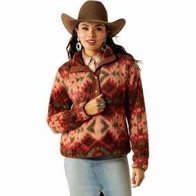 Ariat Women's Berber Snap Front Sweater Zipper Closure System