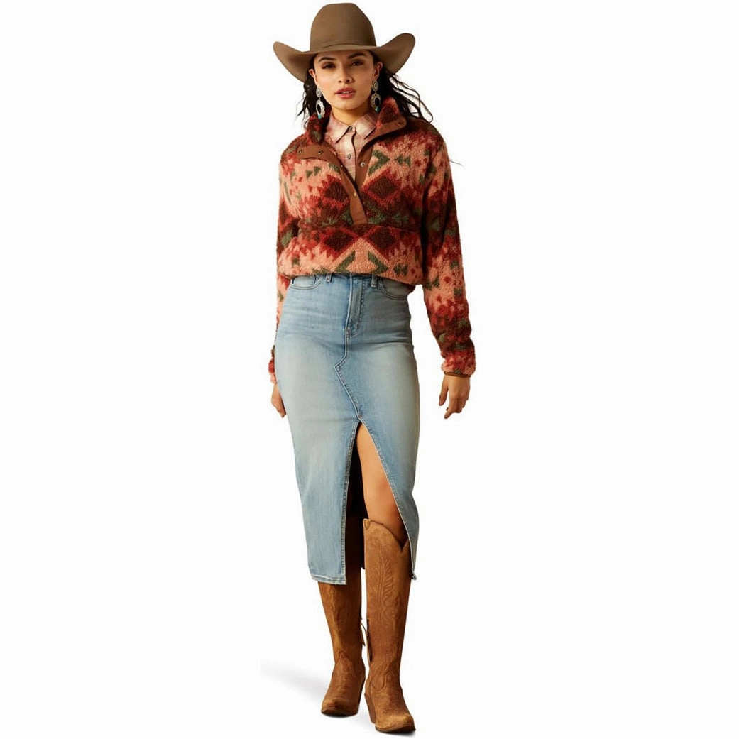 Stylish Basics Multi Use Piece Ariat Women's Berber Snap Front Sweater