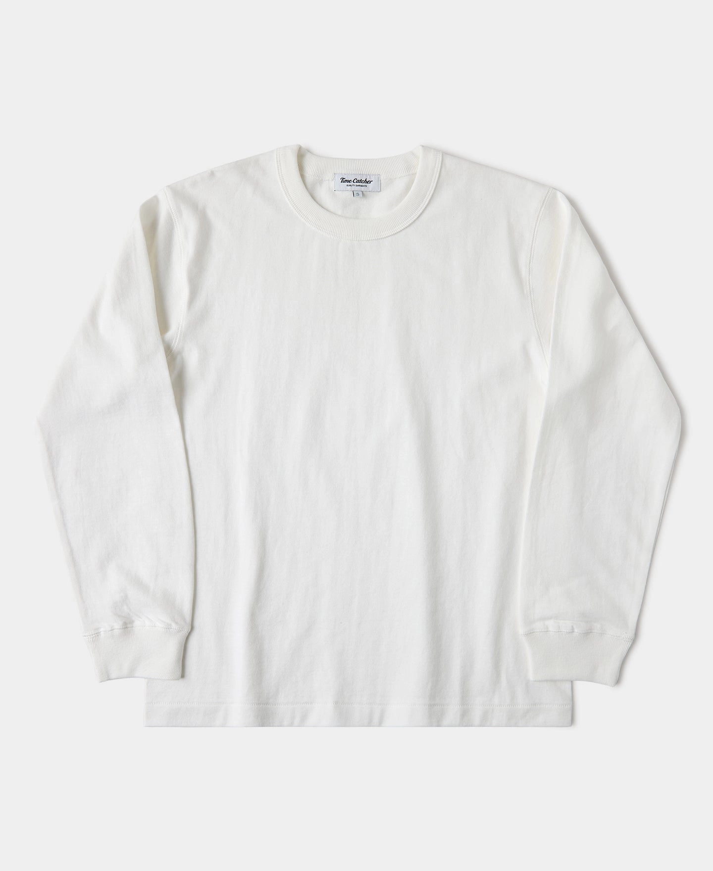 Outdoor Adventure 10.5 oz Cotton Loopwheel Tubular Long Sleeve T-Shirt - White