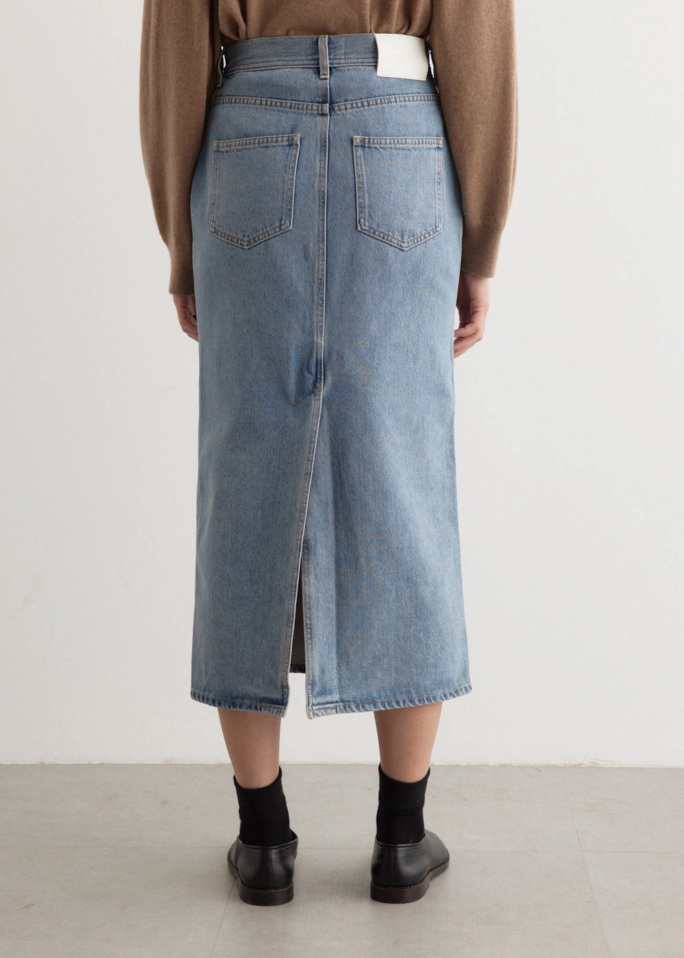 Basic Layers Rona Long Denim Skirt