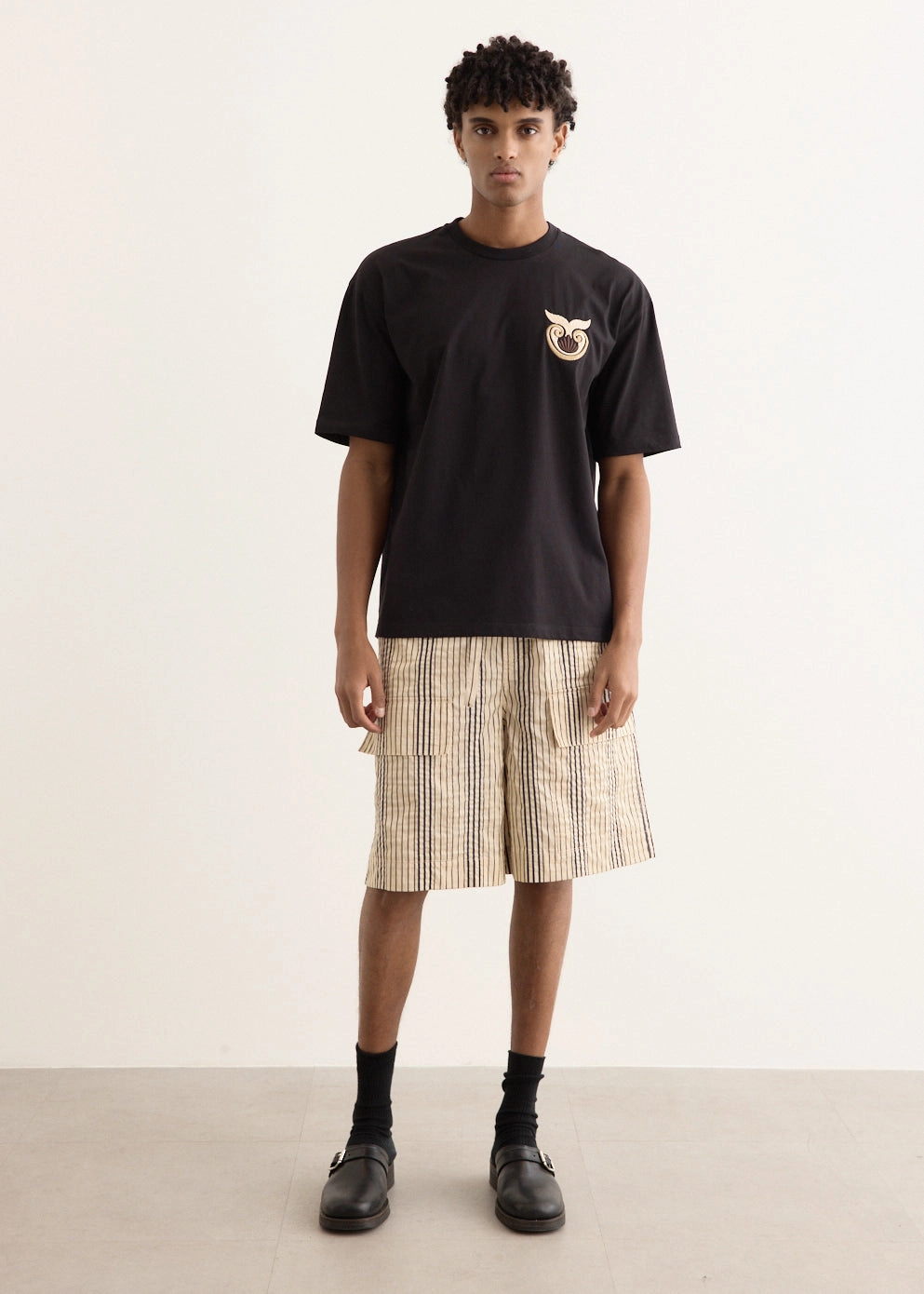 Rope Stripe Pocket Shorts Summer Mood