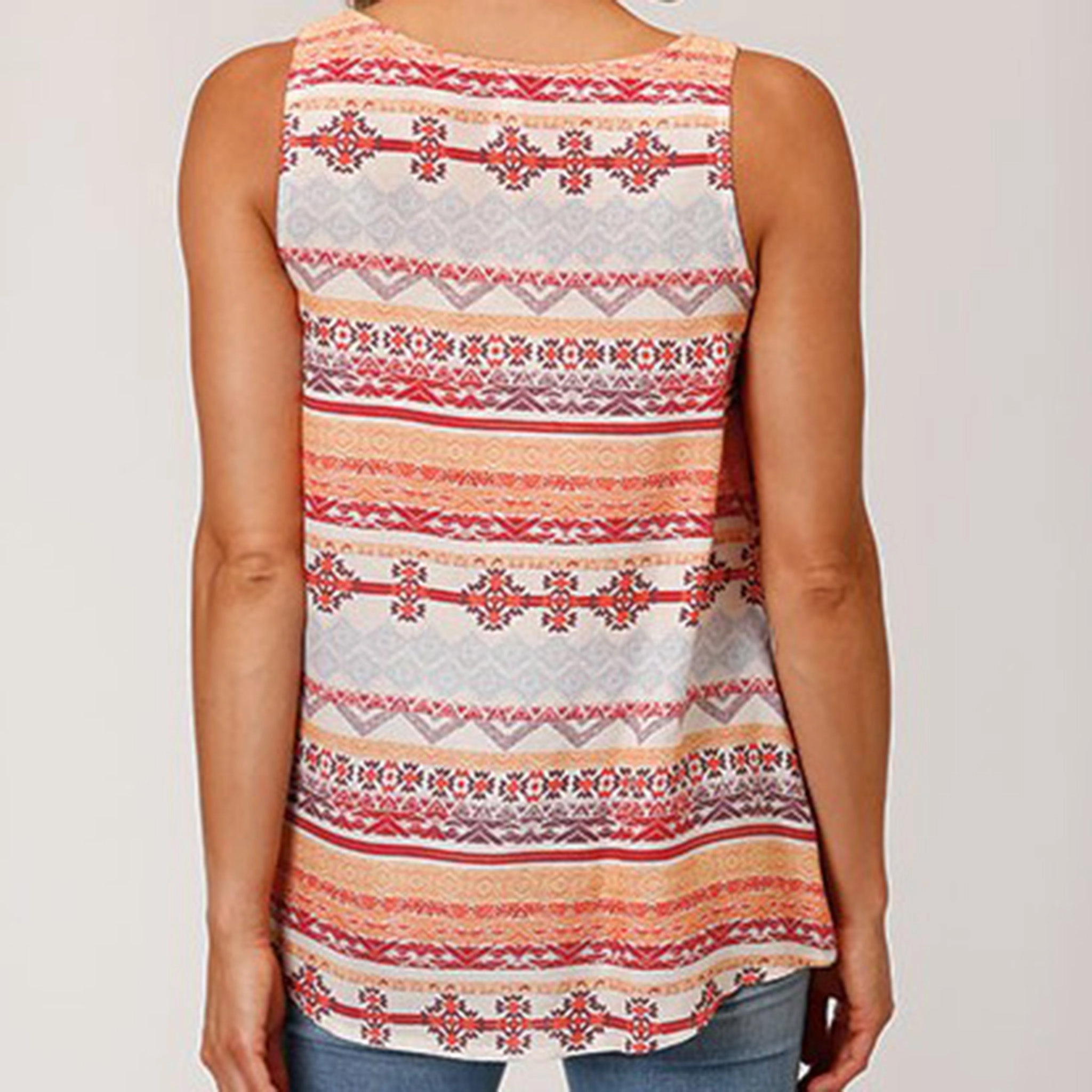 ArticulatedElbowShaping Roper Women's Multi Aztec Tank