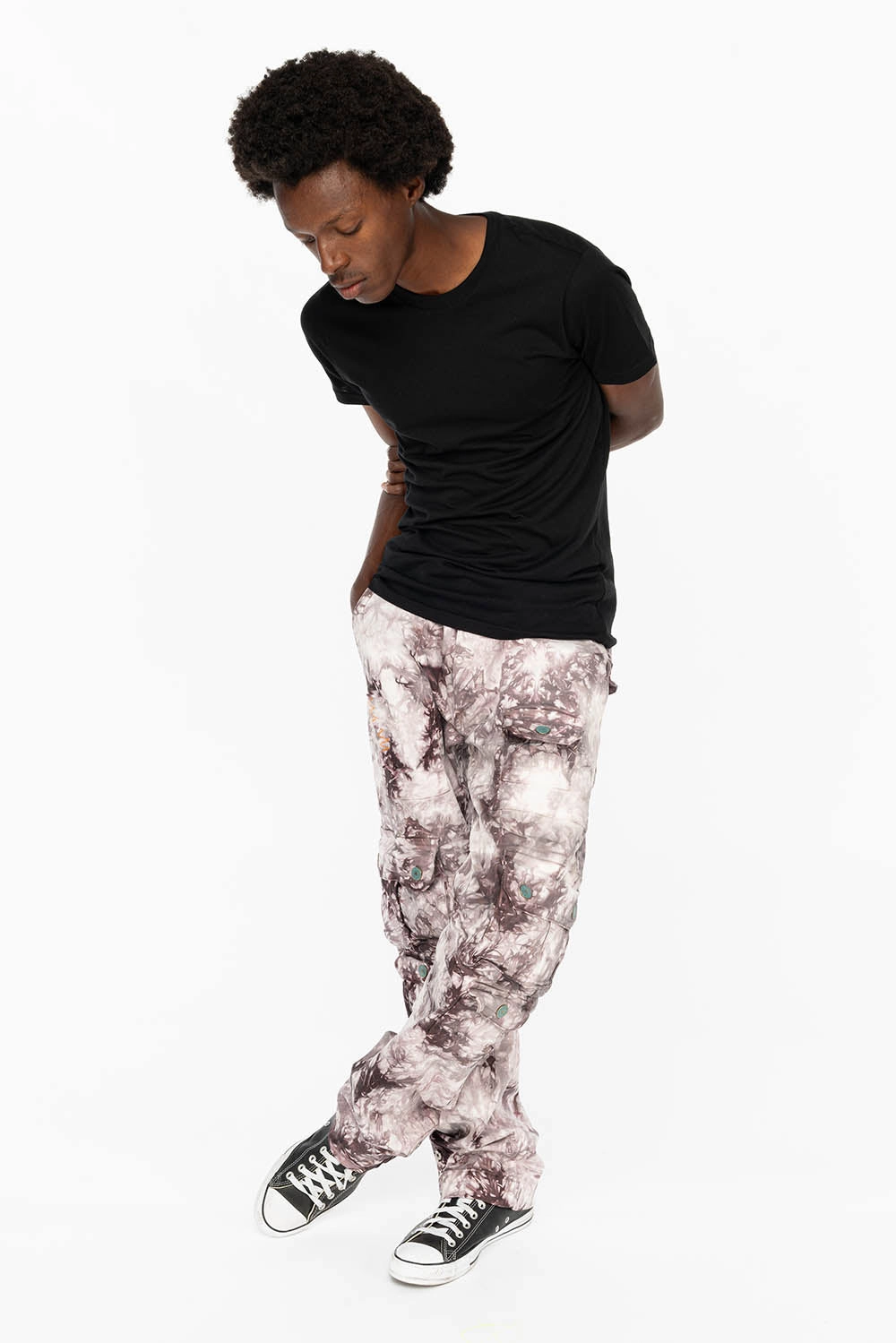 ORIGINAL ROBIN??S JEAN CALL OF DUTY CARGO PANTS IN CRYSTAL TIE DYE PURPLE Cool Texture Premium Professional Wear Unisex Wear