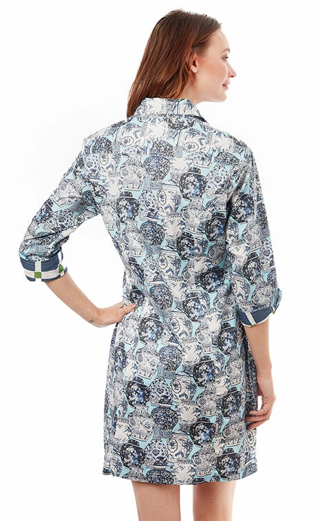 Sag Harbor Dress - Chinoiserie Print Everyday Comfort