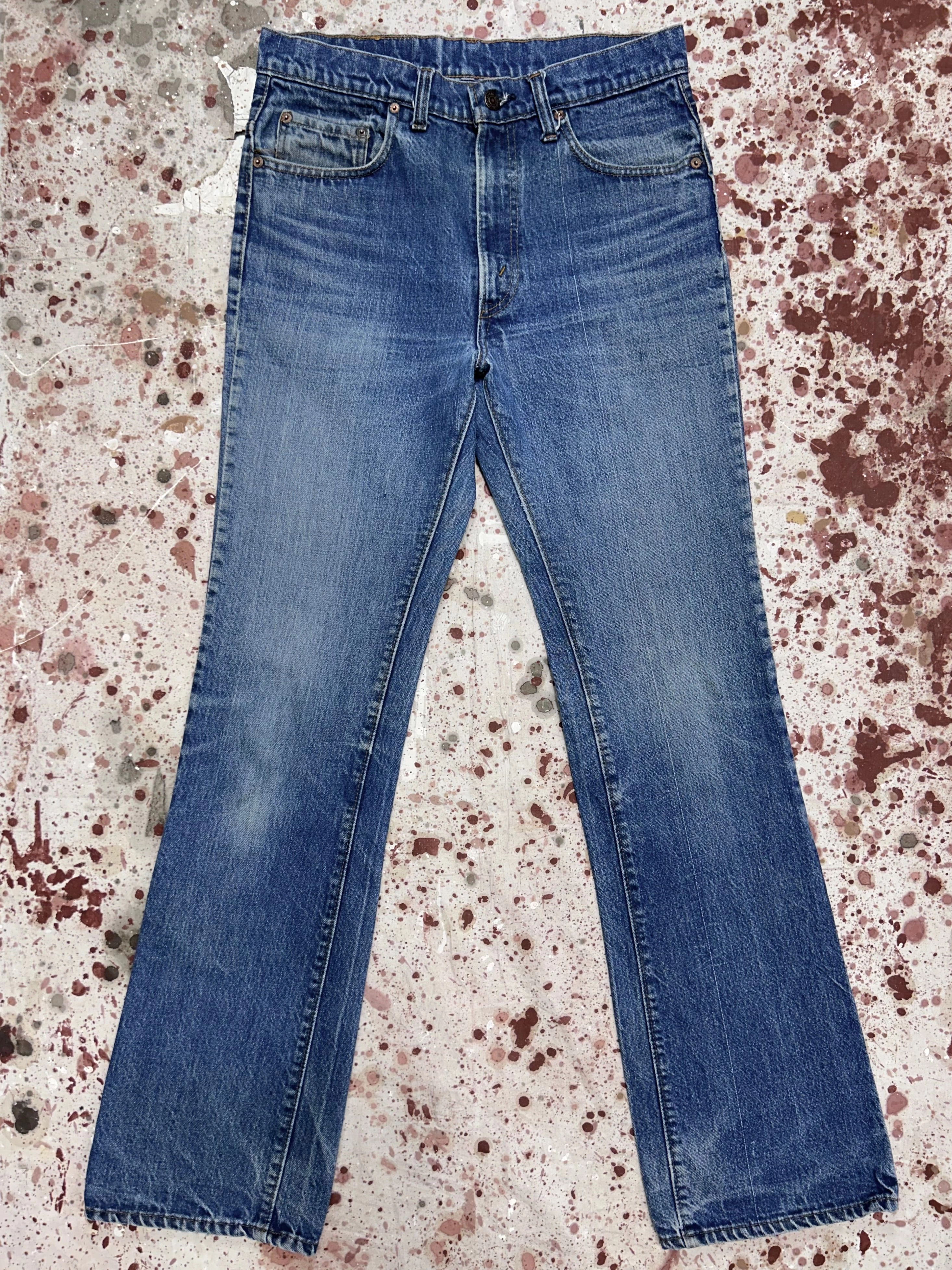 Vintage USA Made Levi 517's with Super Wash, Black Bar tack pockets, transitional tag, 70's Talon 42 Zipper Denim Jean (JYJ0524-259) Street Approved