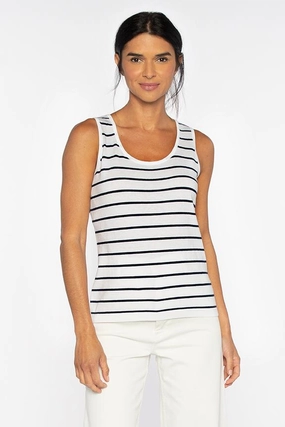 Reinforced Edging Knitted Layering Scoopneck Tank
