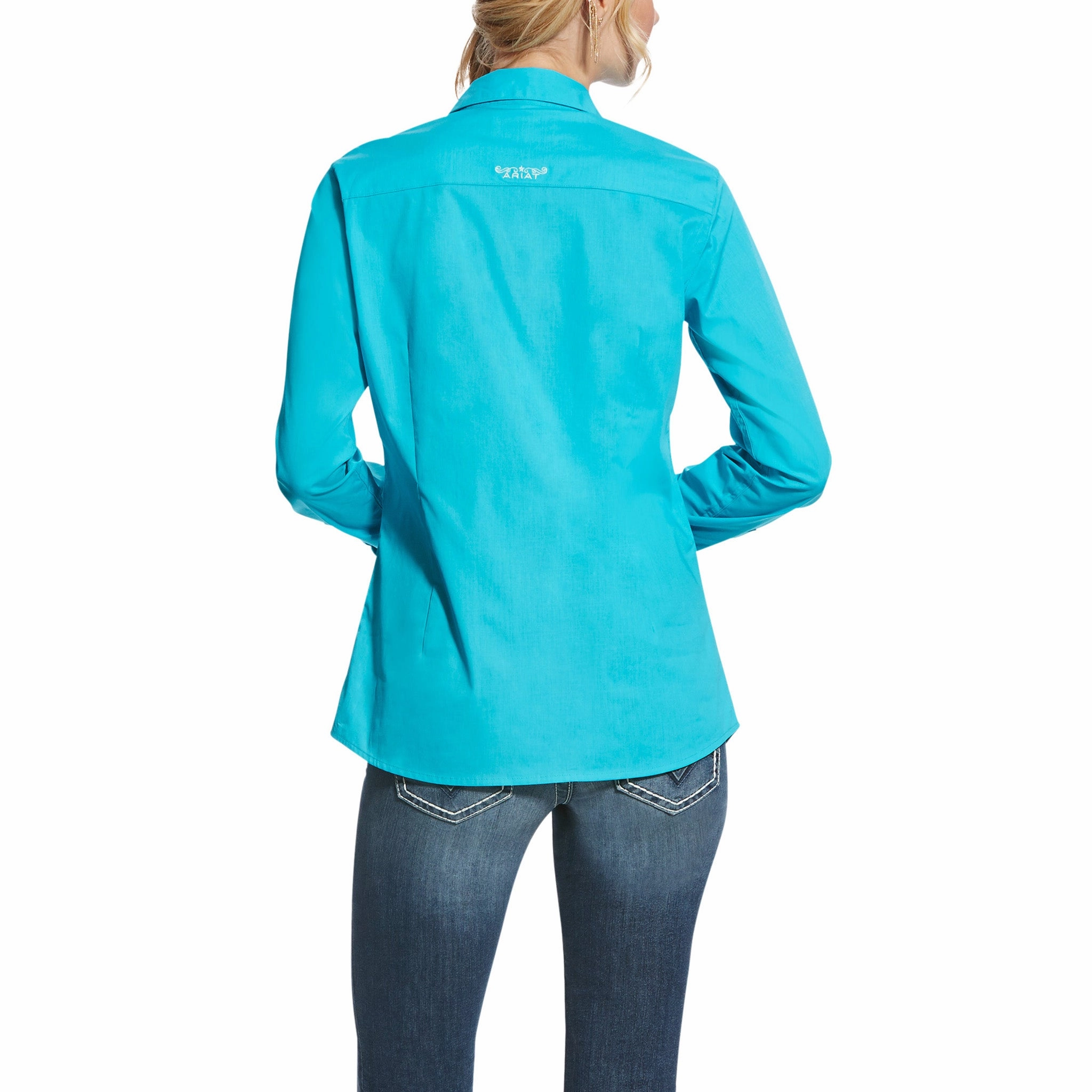 Moisture Control Lining Ariat Women's Blue Bird Kirby Stretch Long Sleeve Shirt
