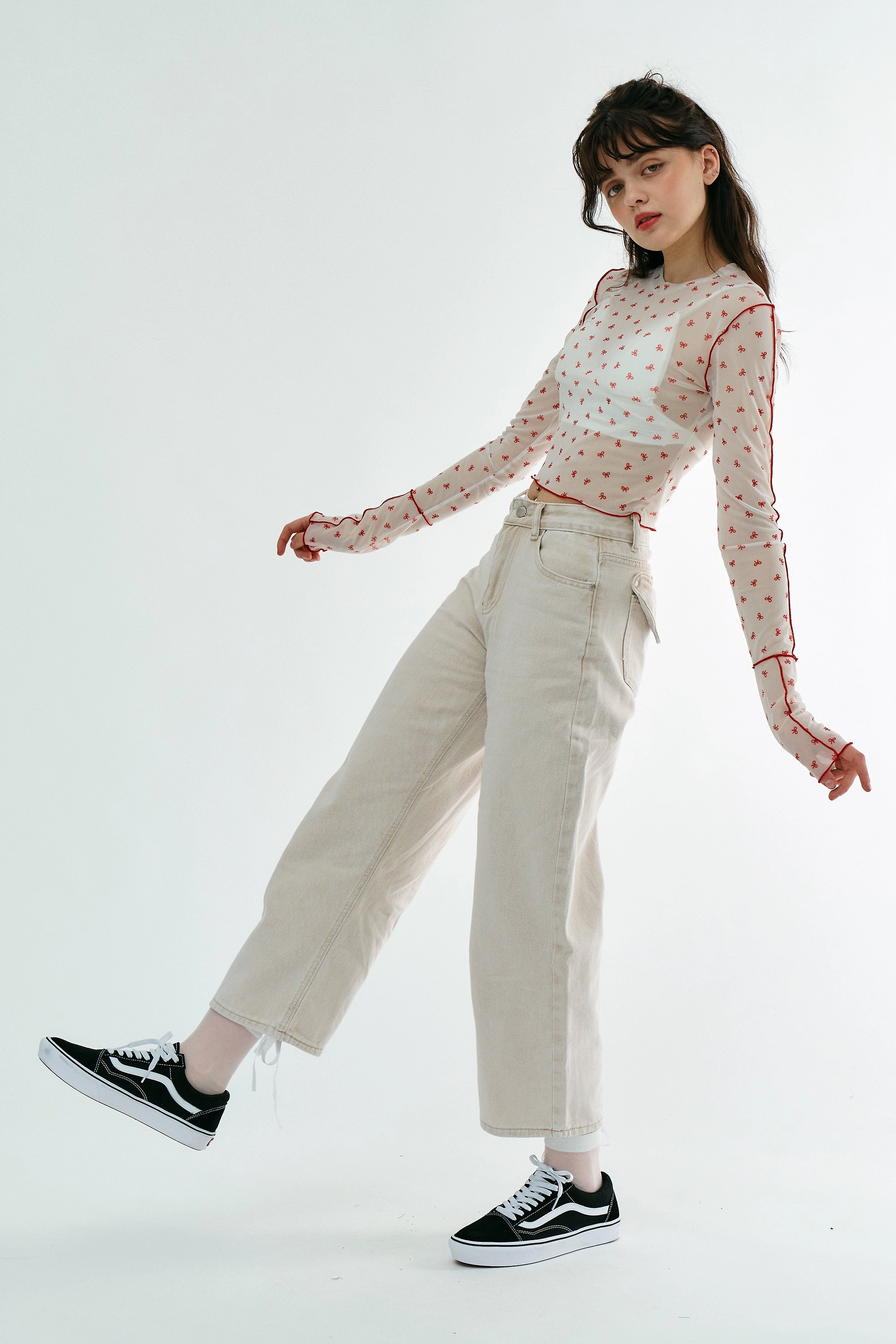 Ava Wide Legged Jeans Perfect Length Design Neutral Choice