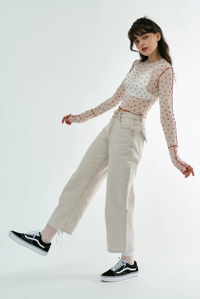 Ava Wide Legged Jeans Perfect Length Design Neutral Choice