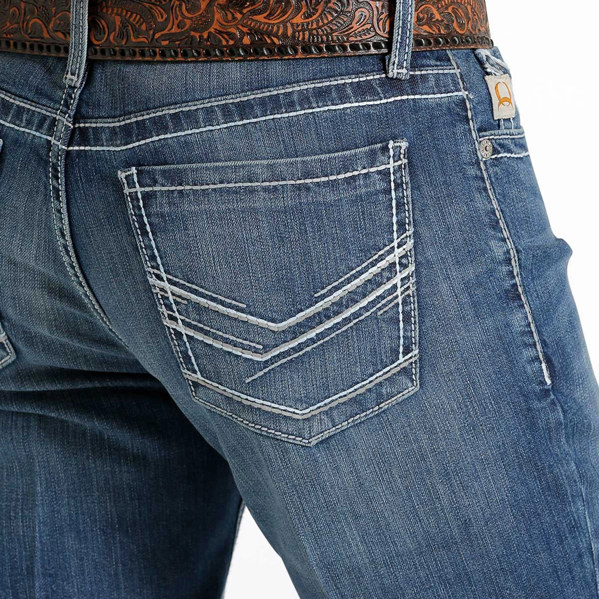 Premium Cotton Blend Cinch Men's Ian Medium Stonewash Jeans