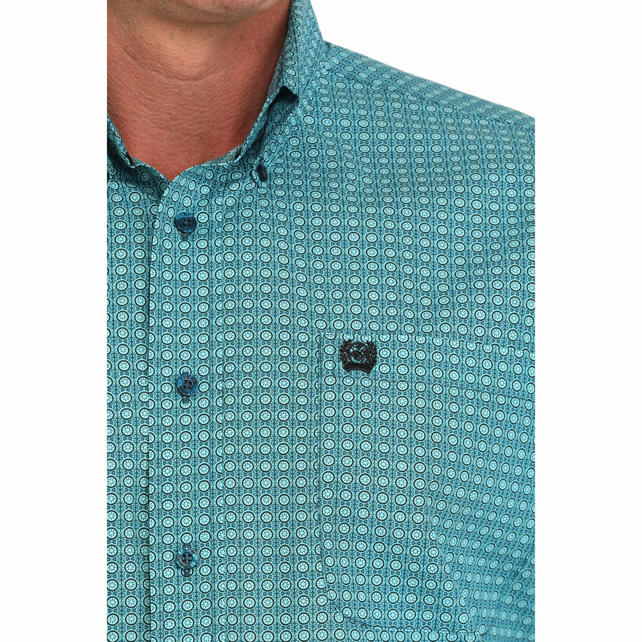 Cinch Men's Medallion Print Shirt Lightweight Layers Summer Camp