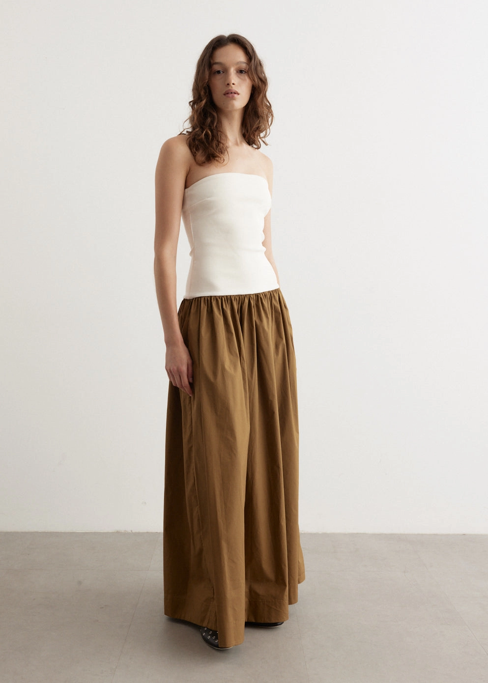 Duo Strapless Knit Cotton Dress Simple Comfort