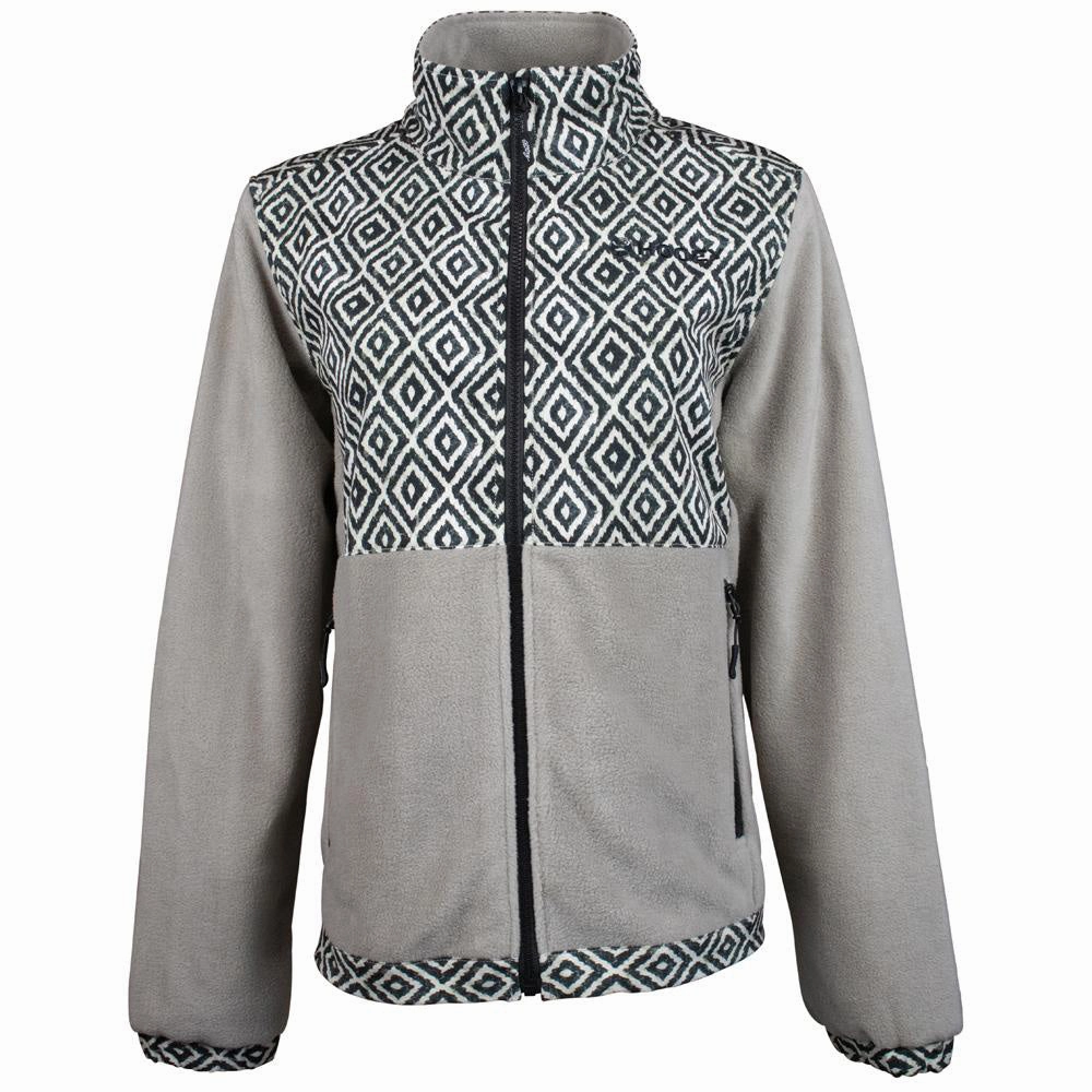 Moisture Wicking Layer Hooey Women's Tan and Black Fleece Jacket