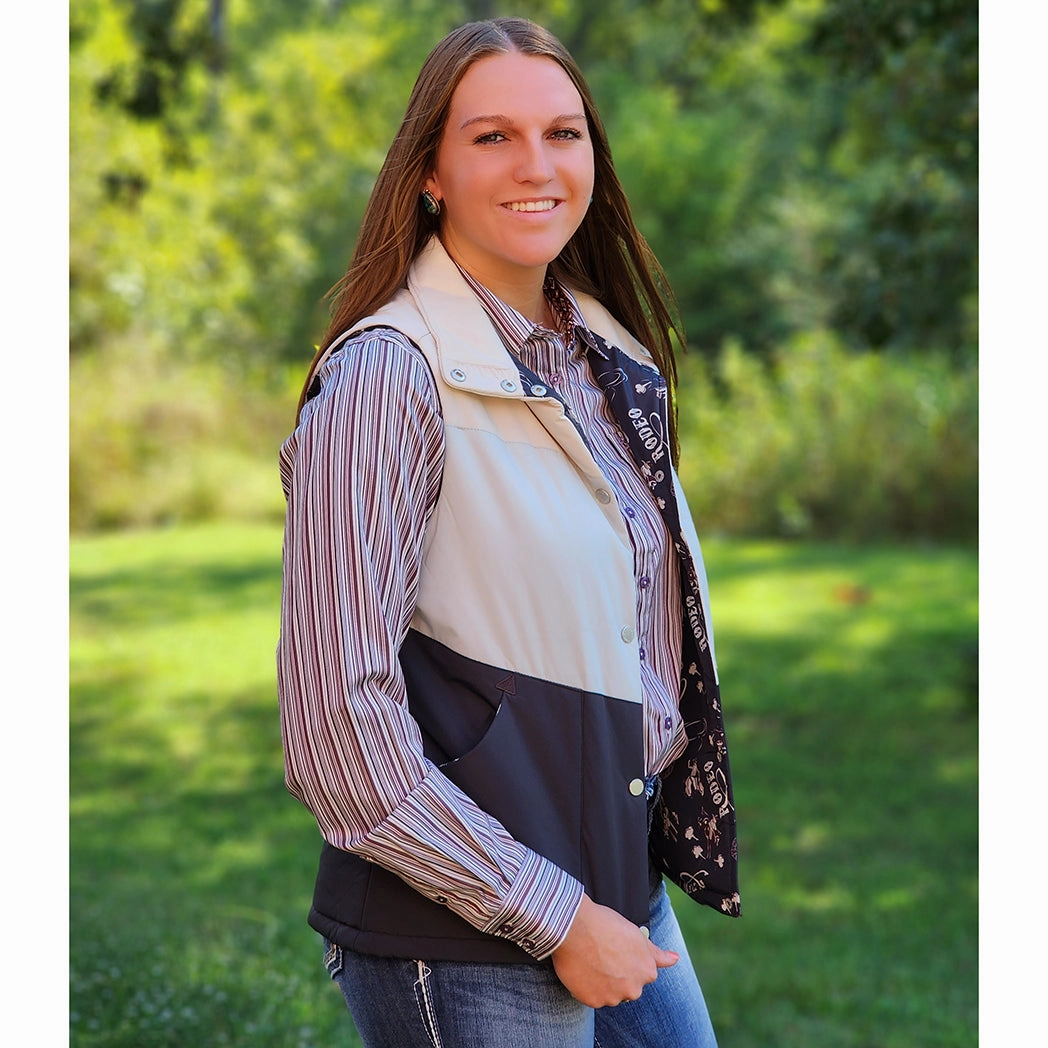 Multi Pocket Layout Cruel Girl Womens Puffer Vest