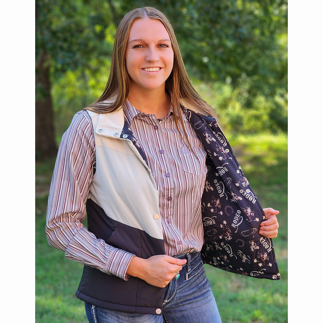 Cruel Girl Womens Puffer Vest Heavy Duty Buckle